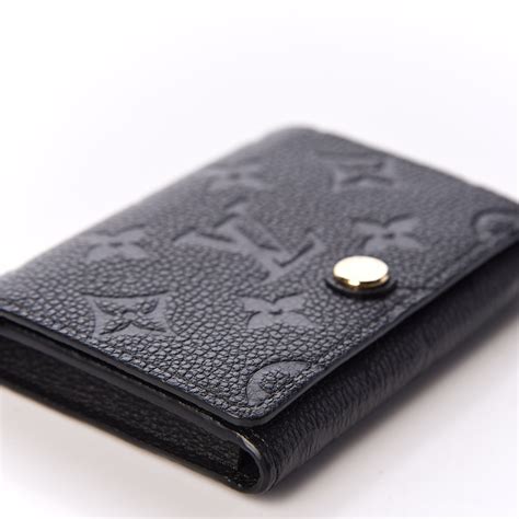 louis vuitton business card holder empreinte|louis vuitton card holder used.